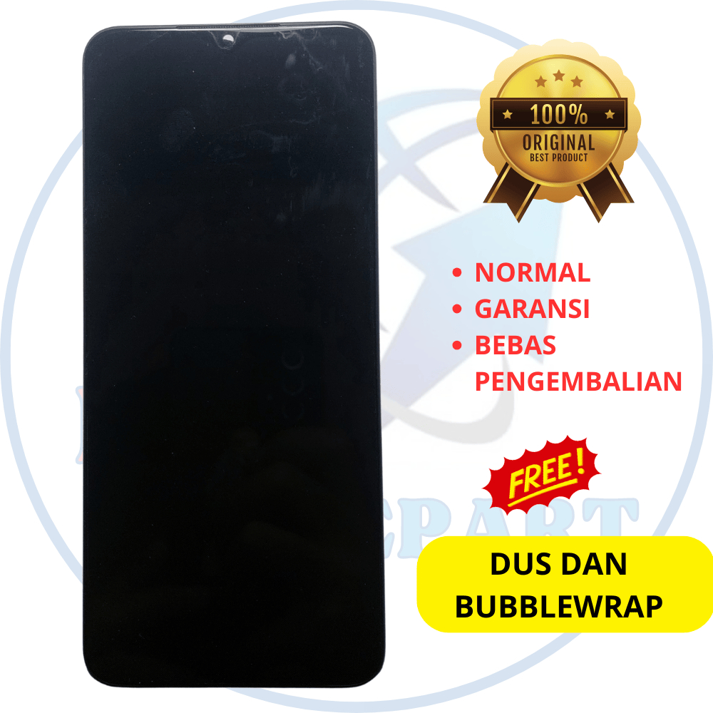 LCD hp samsung a22 5g - plus frame - a226f - fullset - asli original copotan cabutan bawaan