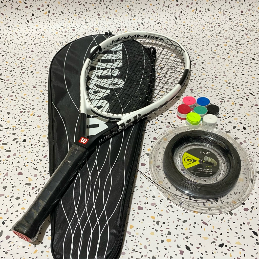 RAKET TENIS WILSON HAMMER 6 CARBON MATRIX PREMIUM IMPORT HIGH QUALITY