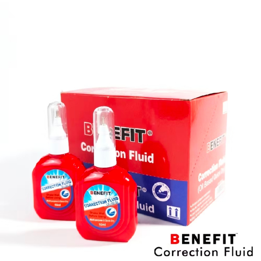 

1 Box 12 pcs Correction Fluid Pen CF-101M Kepala Metal