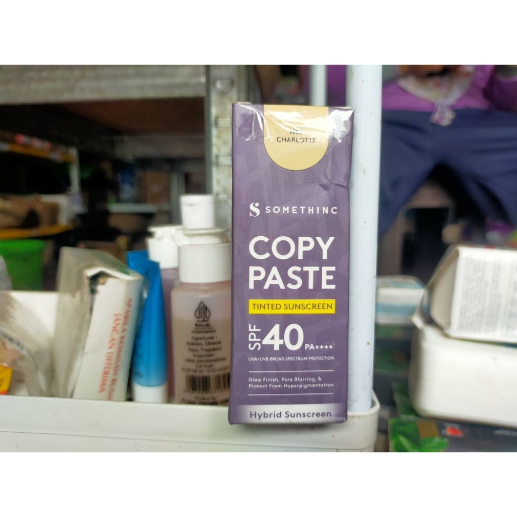 Somethinc Copy Paste Tinted Sunscreen SPF 40 PA++ REJECT KEMASAN