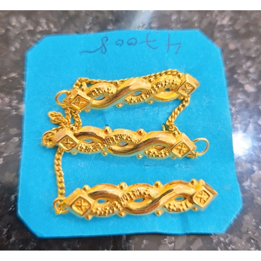 Peniti emas 3 tumpuk kadar 375/8k (4.700gram)