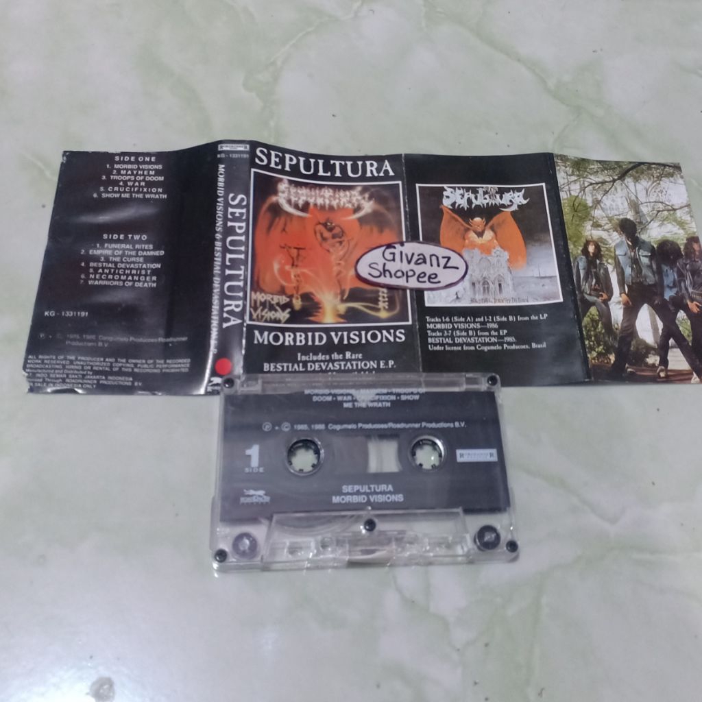 kaset pita SEPULTURA - Morbid Visions