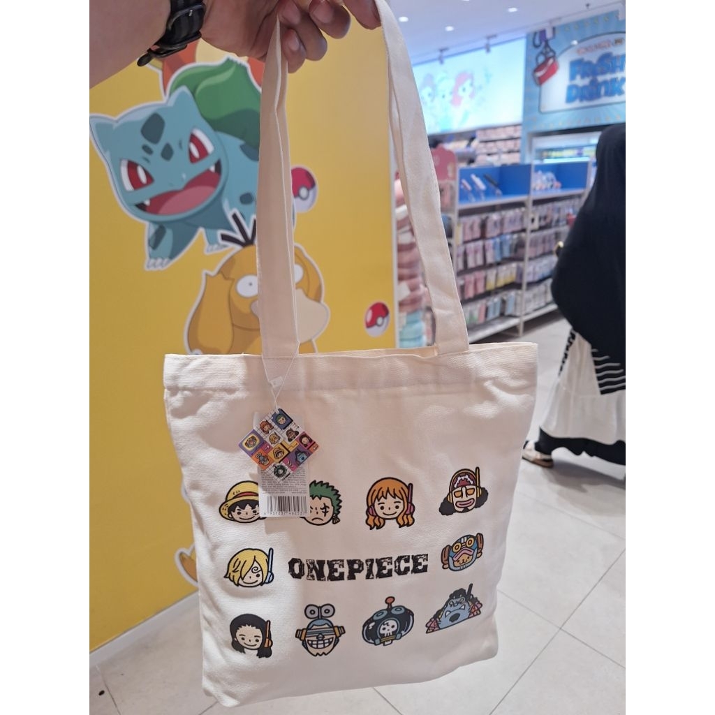 miniso 🇲🇨 x one piece × we bare bears x mickey mouse shopping bag/tote bag