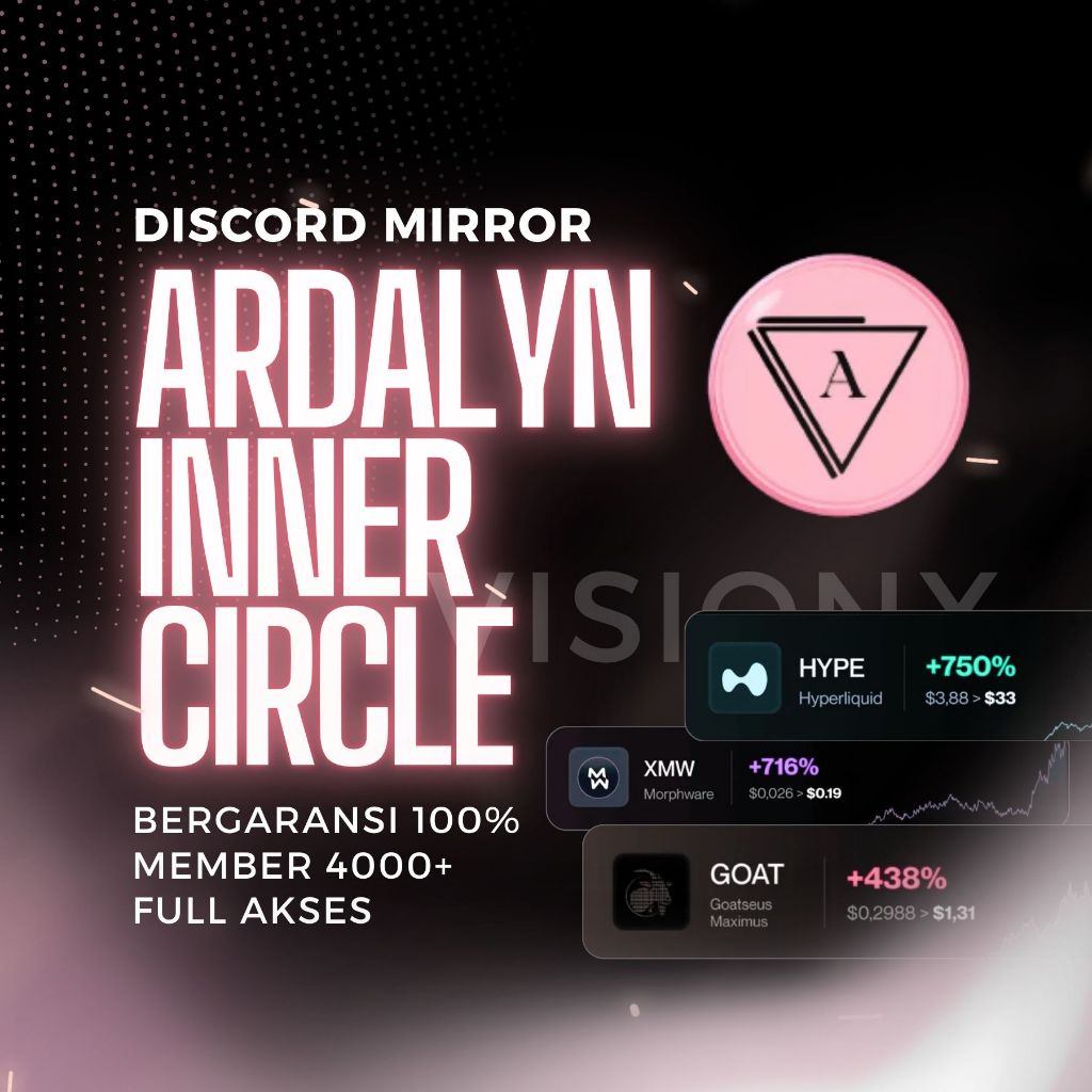 ARDALYN INNER CIRCLE DISCORD MIRROR CRYPTO | CRYPTO SIGNAL DAN OUTLOOK DISCORD UPDATE |  VISIONX