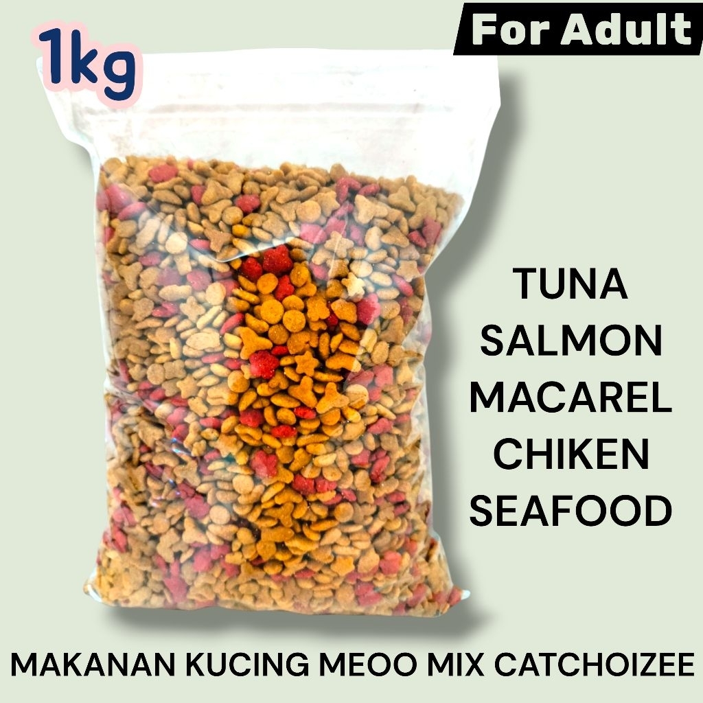 MAKANAN KUCING RASA MIX REPACK 1KG