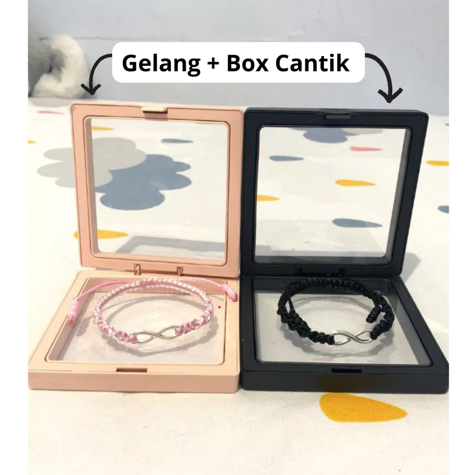 [Infinity] Couple Bracelets | 2 Pcs Gelang Persahabatan/ Pasangan Gelang Serut Infinity Gelang