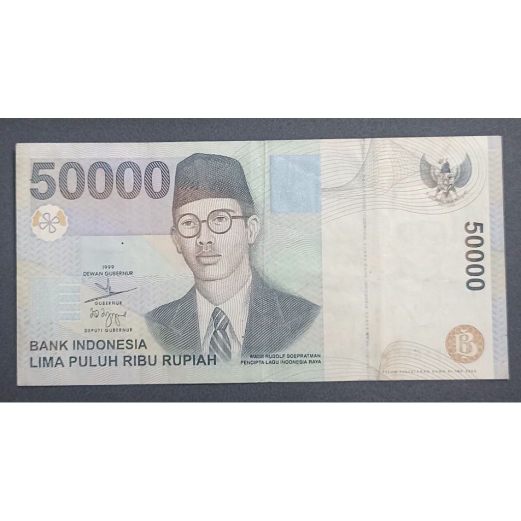 UANG KERTAS 50.000 RUPIAH WR. SUPRATMAN