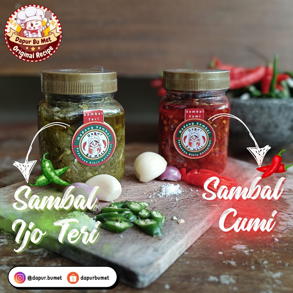 

Sambel Bu Met Sambel Cumi & Sambel Teri