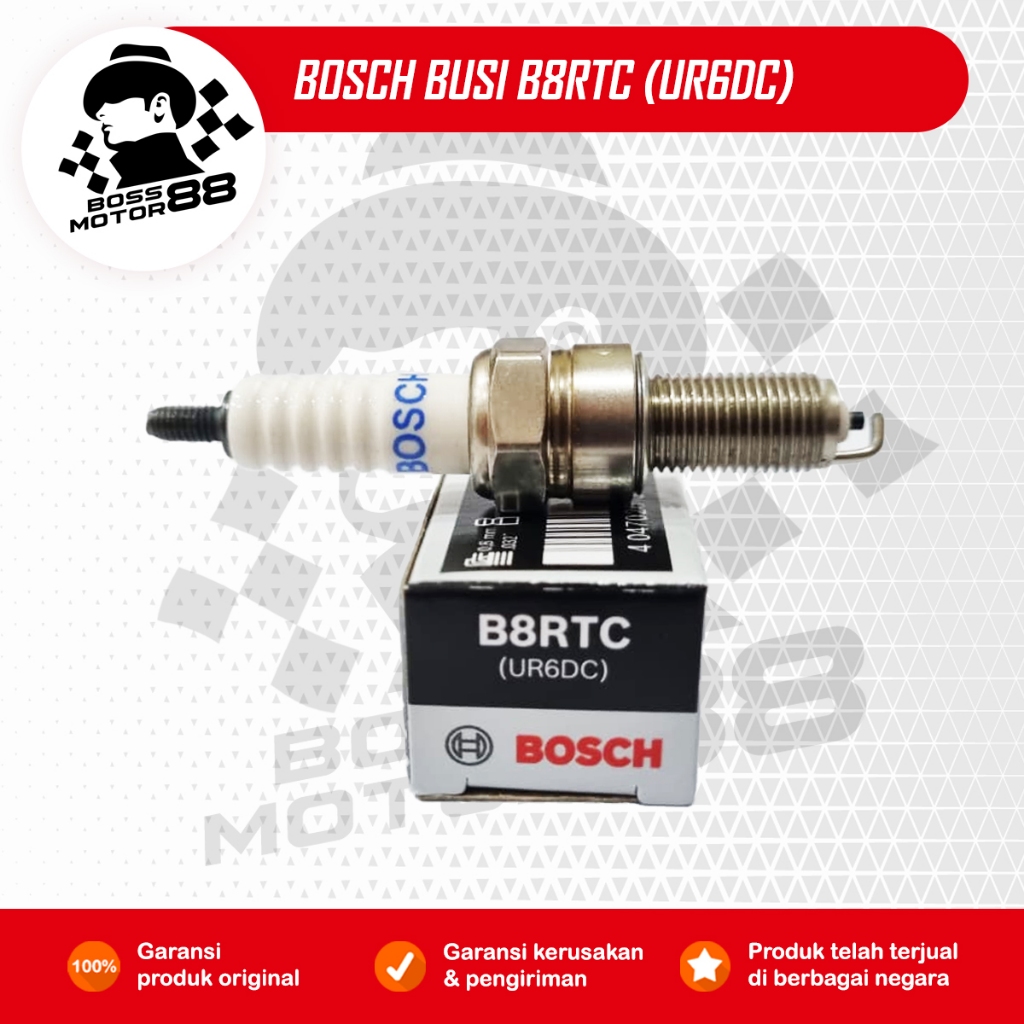 Busi Bosch B8RTC (UR6DC) Spark Plug Motor Revo Blade PCX Original