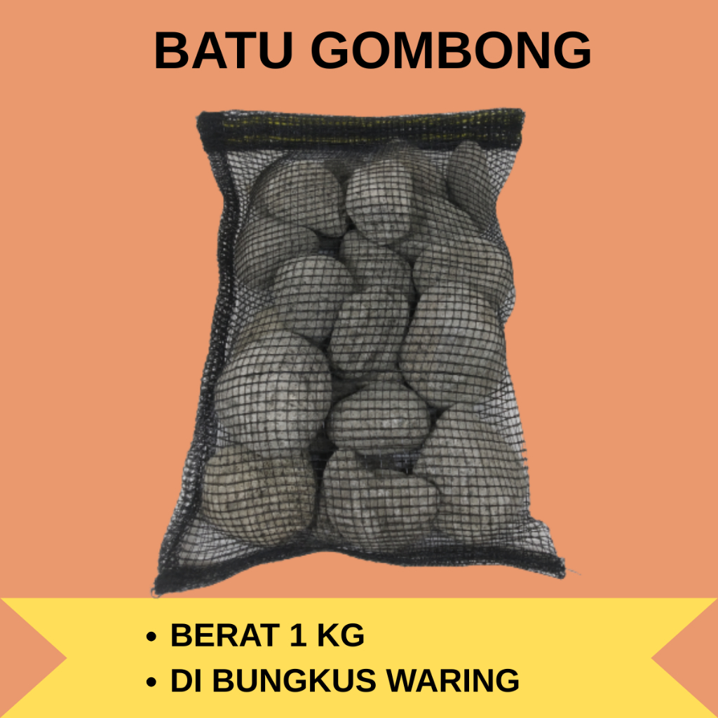 Batu Gombong Media Filter Kolam Ikan Hias / Filter Batu Kolam Koi