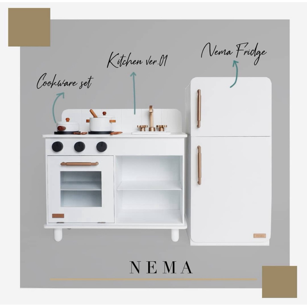 Preloved Nema Kids Dapur Anak Kulkas Kompor Mainan Bayi
