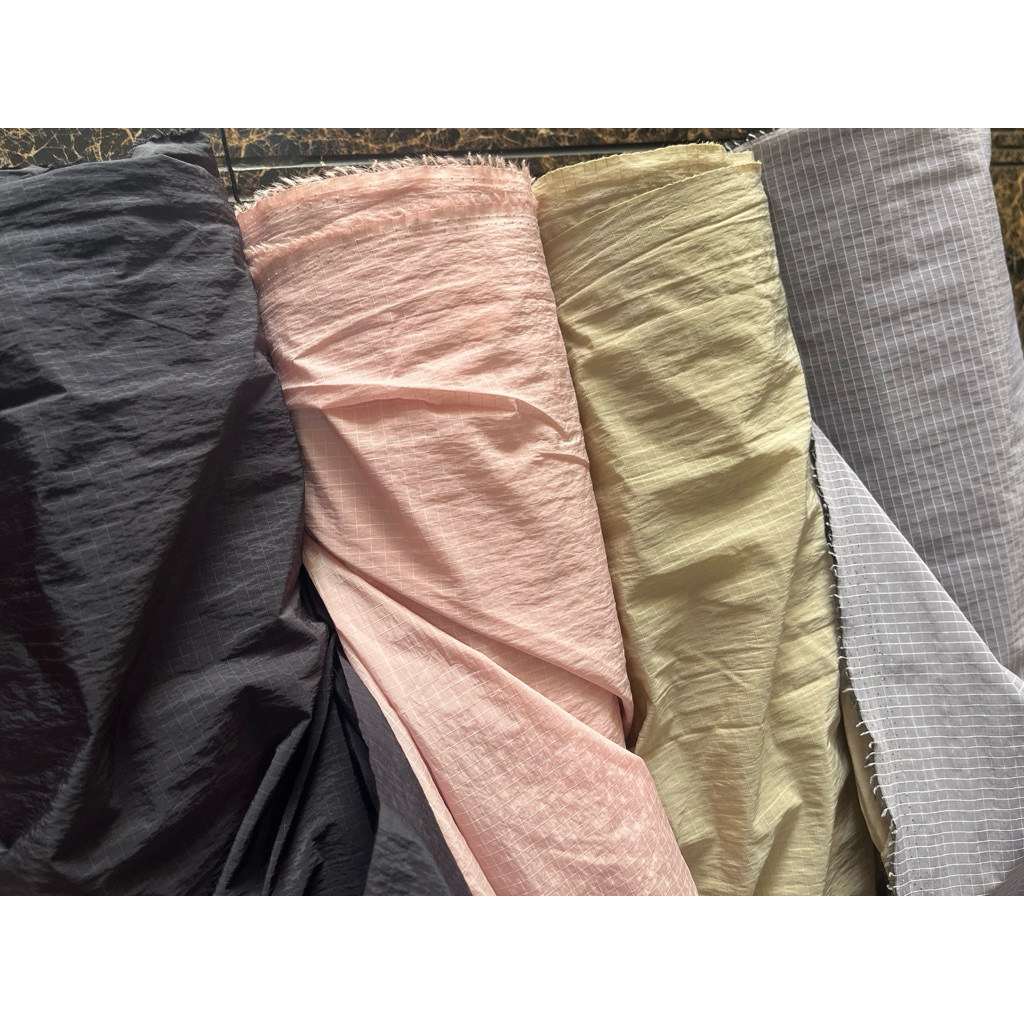 KAIN TASLAN RIPSTOP CRINKLE EPEK DAUNTALES WATERPROOF