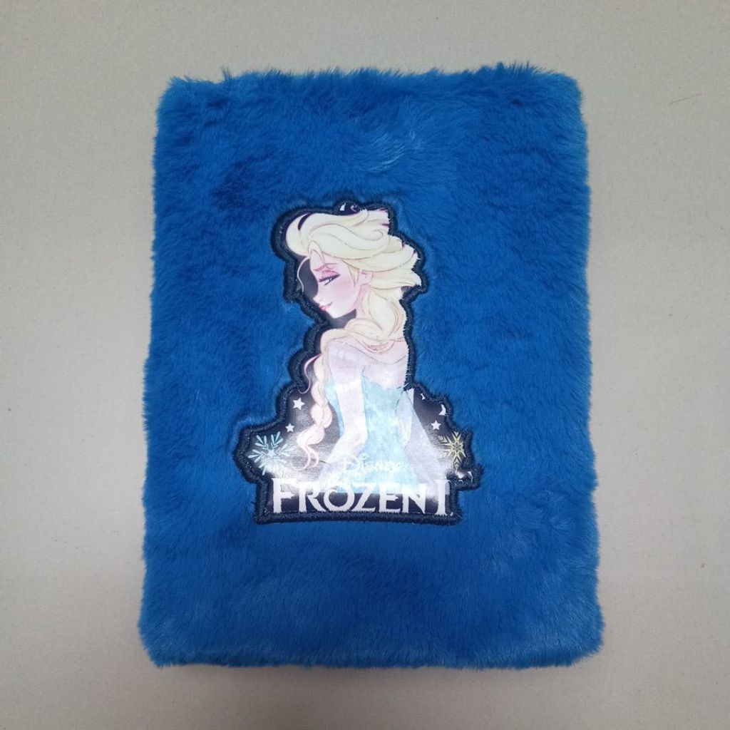 Note book cover bulu / Buku tulis disney frozen elsa / Note book diary lucu