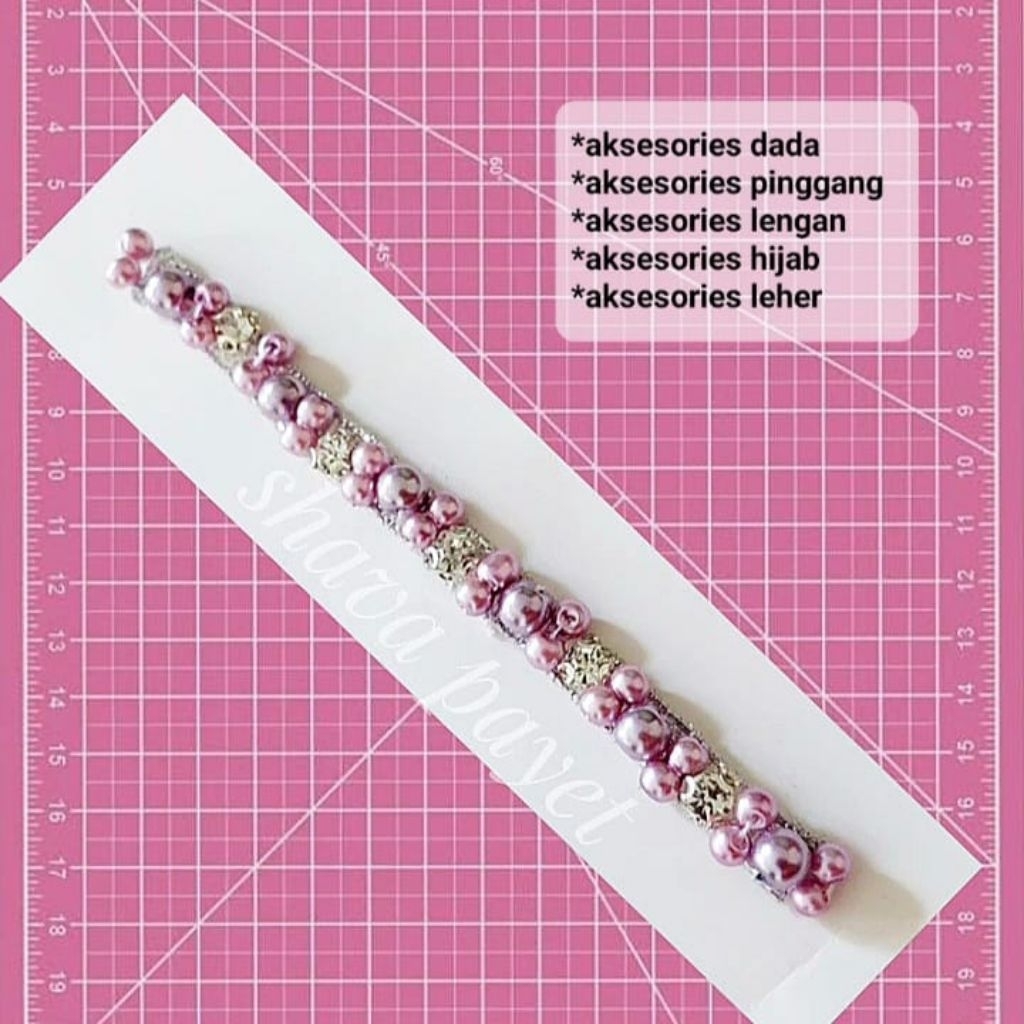 payet rangkai mutiara harga untuk 1 cm bukan 1 rangkai