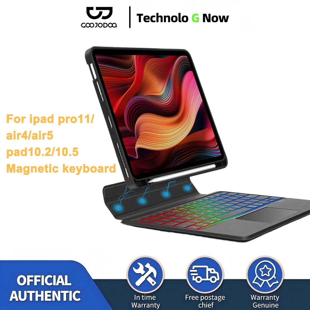 Goojodoq for Magic Keyboard Case For iPad Gen9 8 7 10.2 /iPad Air6 2024/Air 4 5 10.9 Pro 11 iPad Cas