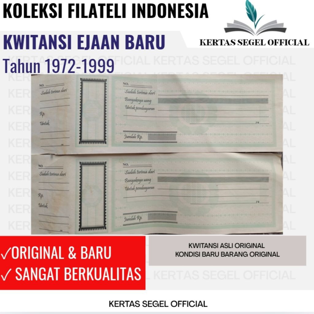 

KWITANSI EJAAN BARU TAHUN 1972-1999 NEW