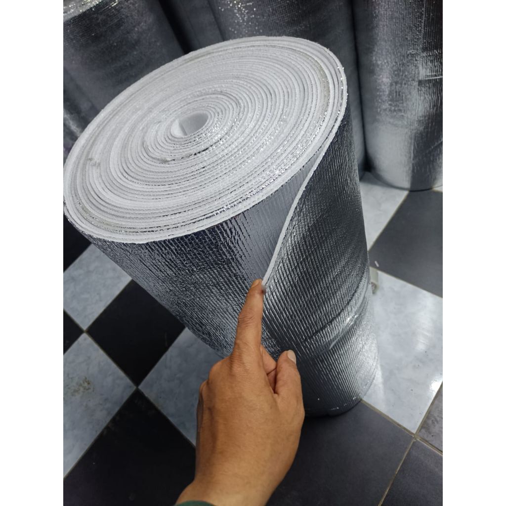Alumunium foil termal peredam atap genteng pajang  25 meter lebar 87cm