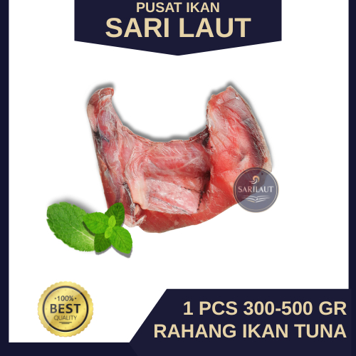 Rahang Ikan Tuna Beku 300–500 gr Vacuum — Siap Bakar/Goreng, Fresh instan Jabodetabek