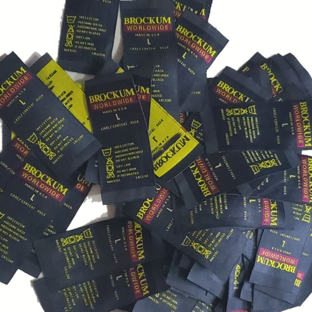 Tag kaos band musik vintage Brockum kuning