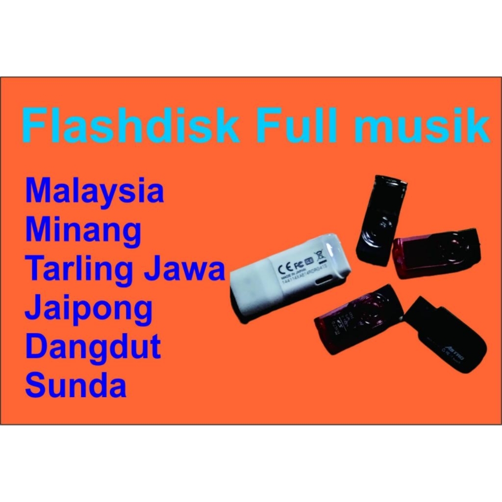 Flashdisk full musik Lagu Malaysia Minang jaipong dangdut tarling Jawa Sunda