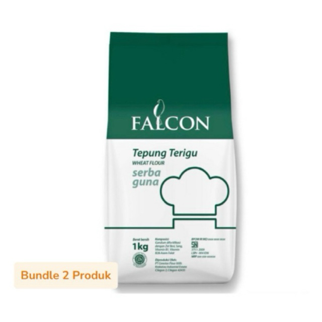 

Bundle 2 Falcon Tepung Terigu 1 kg