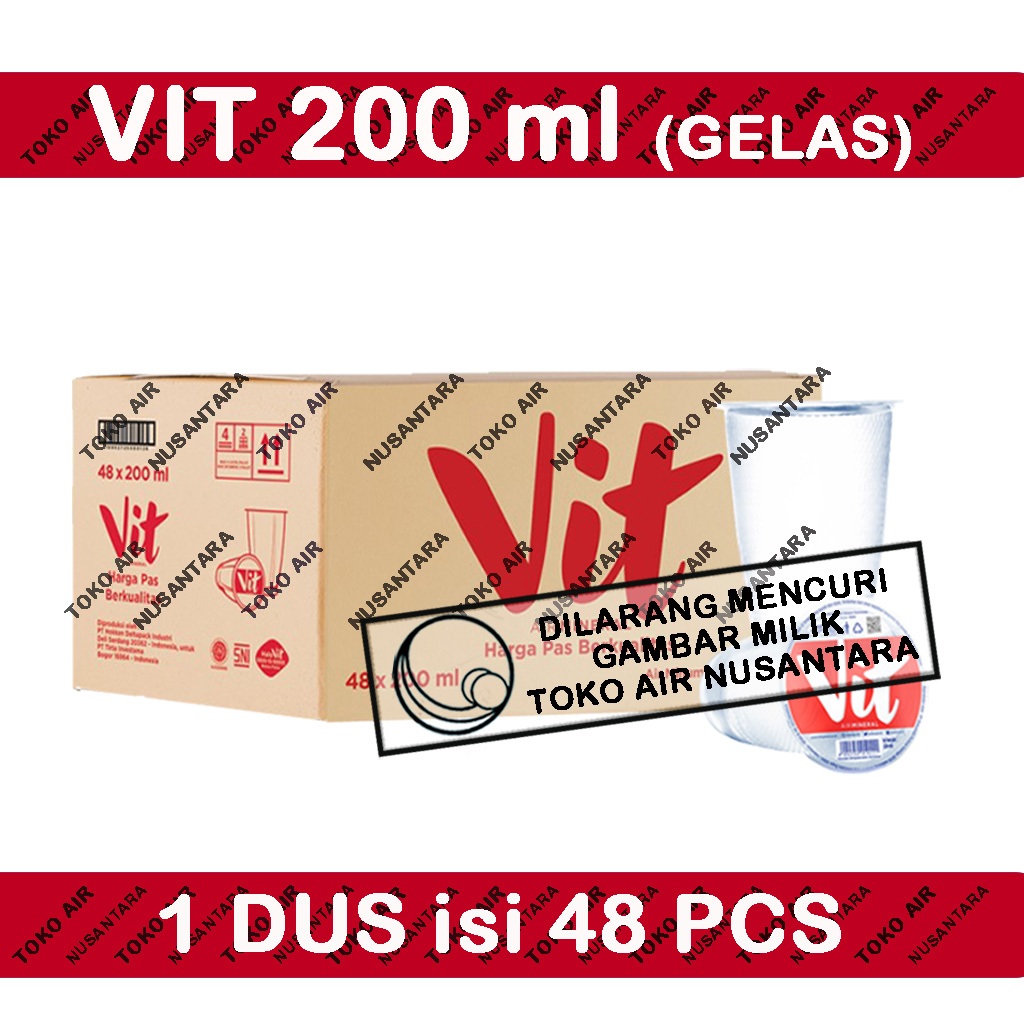 Vit Gelas 200 ml - Air Mineral