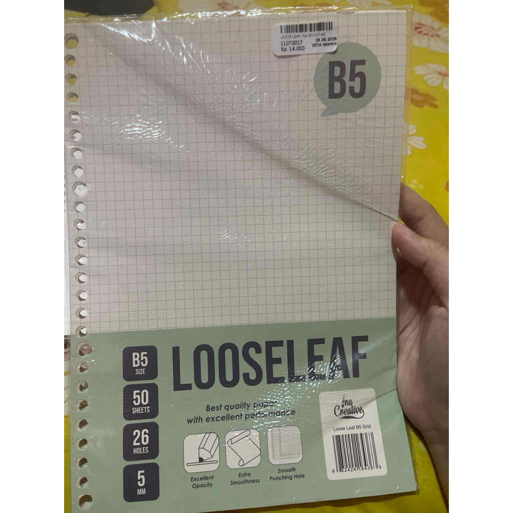 

LOOSE LEAF B5