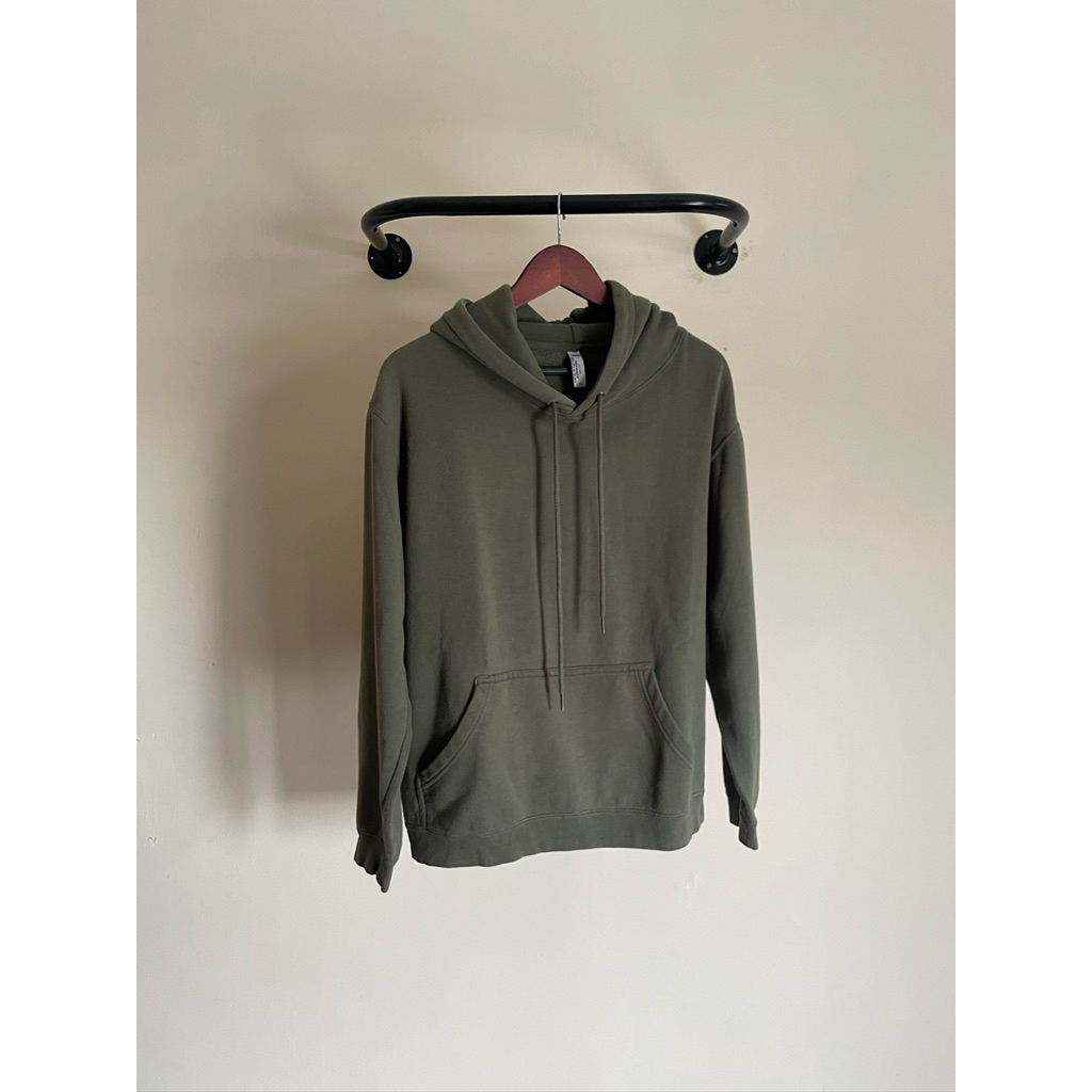 Jaket Hoodie Hijau Polos New States Apparel