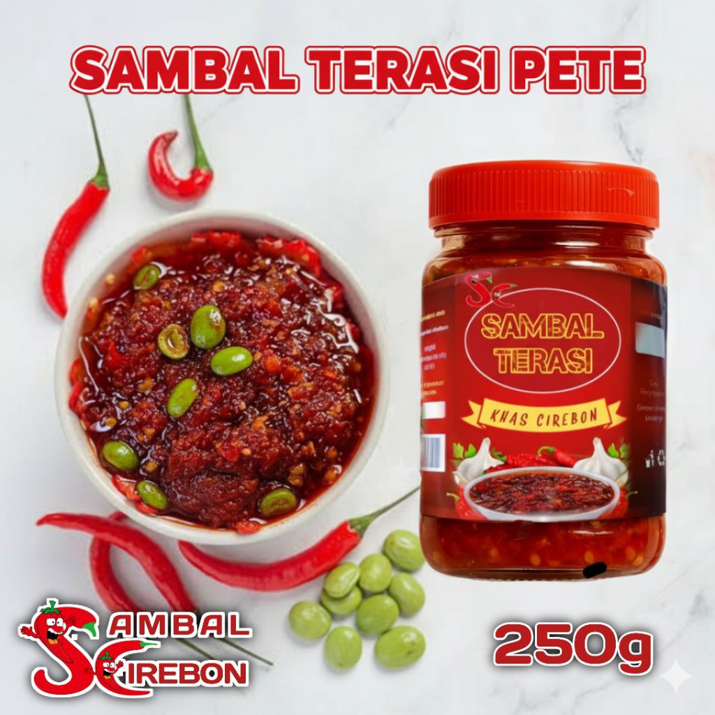 

SAMBAL TERASI PETE Pedasnya pas, gurihnya mantap, aroma terasi bakar khas Cirebon bikin nagih, ditambahkan pete jadi lebih enak.