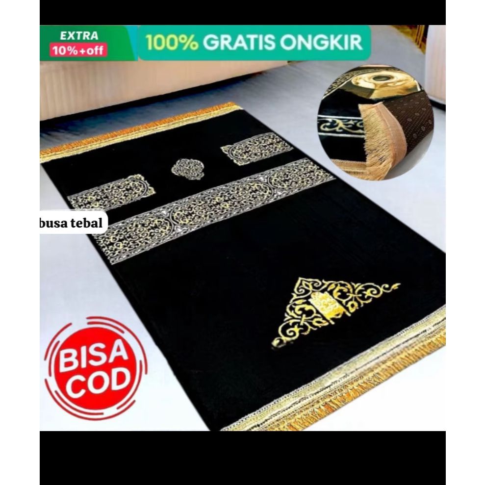 Sajadah Tebal Empuk Kiswah Sajadah Busa Turki Premium