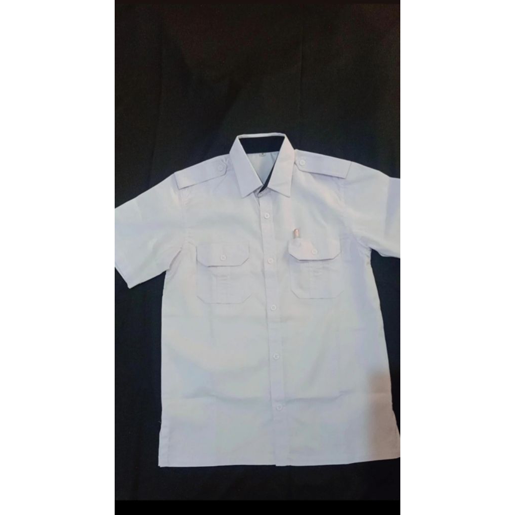 baju kemeja pria Pendek putih PNS /baju putih  ASN / baju putih Pemda /baju putih pilot /baju putih 