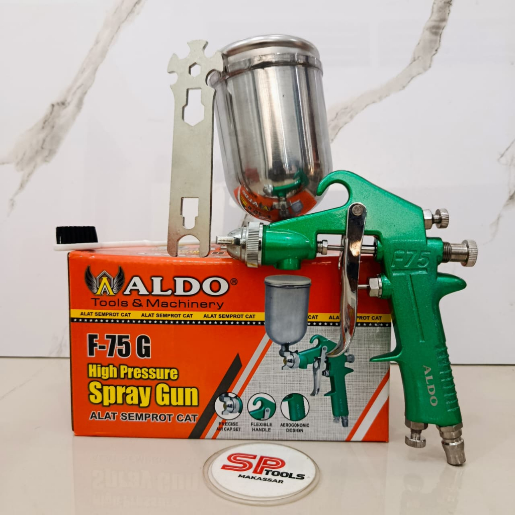 ALAT SEMPROT CAT / SPRAY GUN / SPOIT / SPED / SPOID DICO DUCO CAT TABUNG ATAS F75G 400ML ALDO
