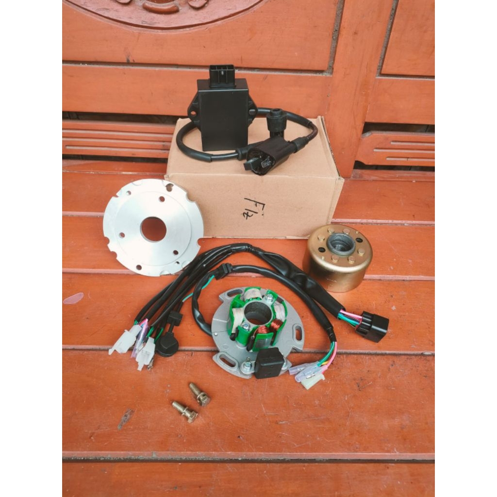 Mahnit fiz r pengapian Fiz r yz set tinggal pasang set spul mahnit dudukan CDI koil dll