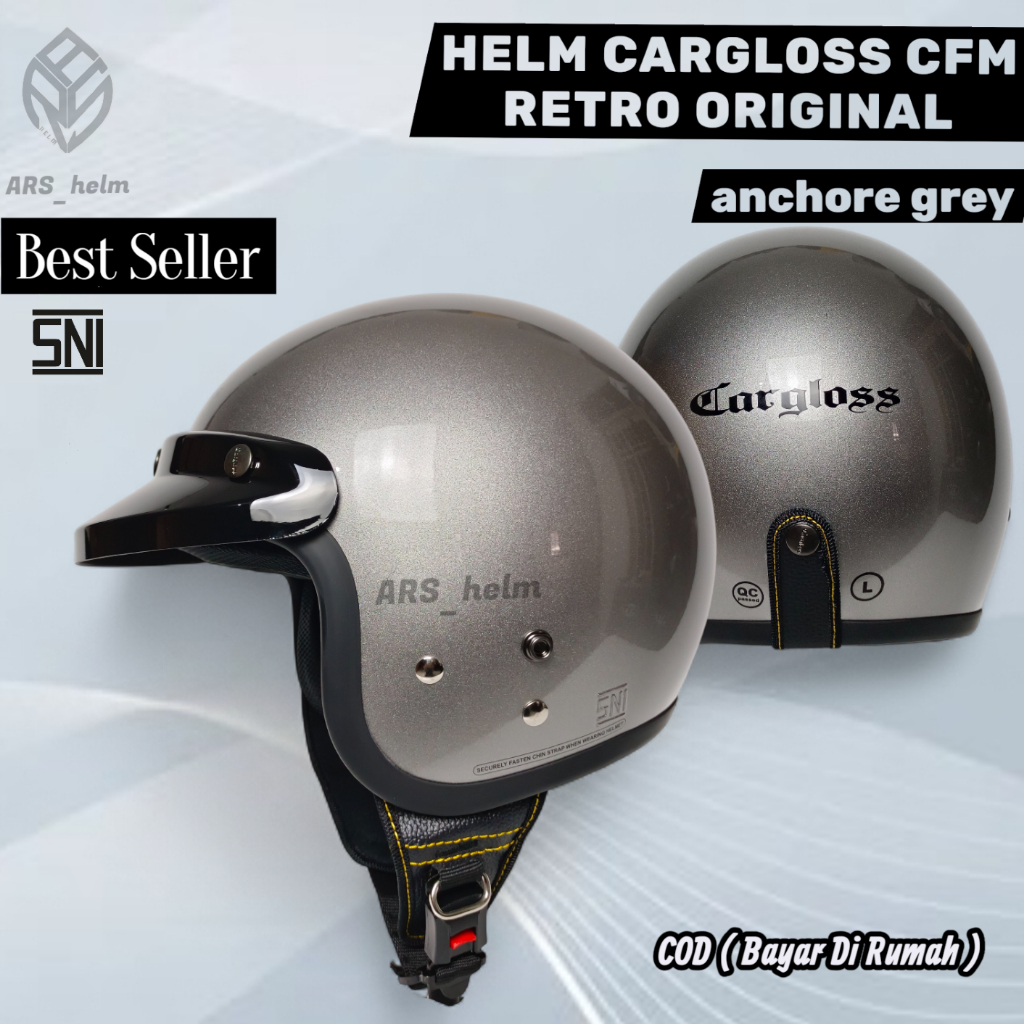 HELM CARGLOSS ORIGINAL CFM ANCHORE GREY/ABU ABU GLOSSY | HELM RETRO ORIGINAL