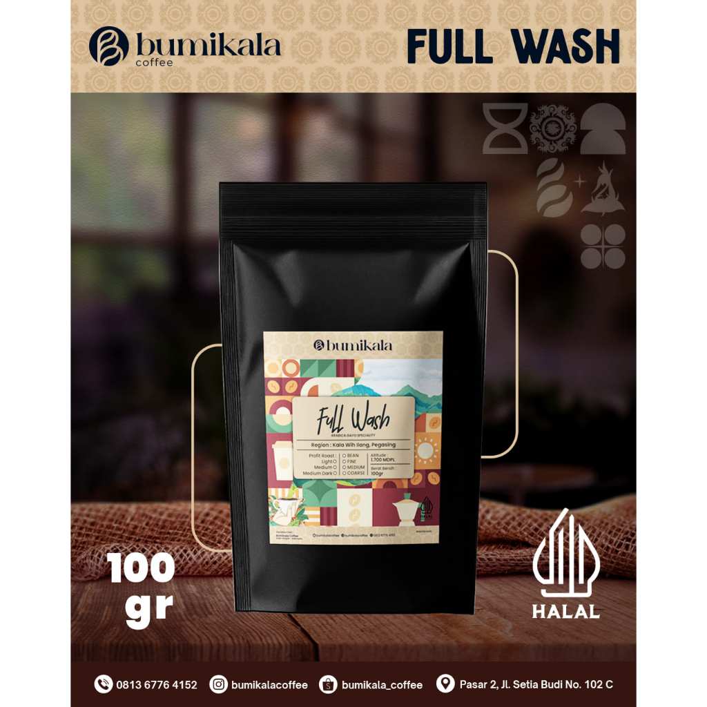 

100 gram Kopi Arabika Gayo Speciality Full Washed