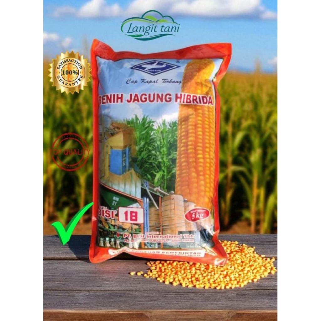 BENIH JAGUNG HIBRIDA BISI 18 KEMASAN 5 KG