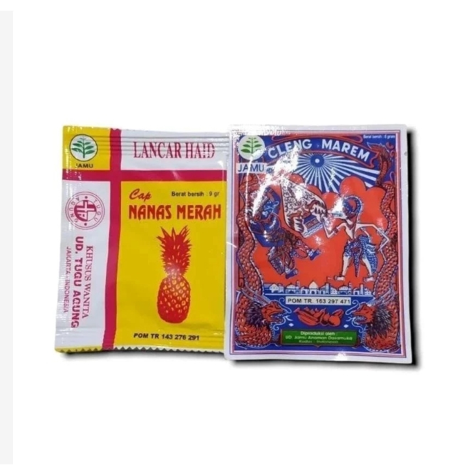 Pelancar Haid 10 Pcs Jamu Nanas Merah & 10 Pcs Jamu Wayang