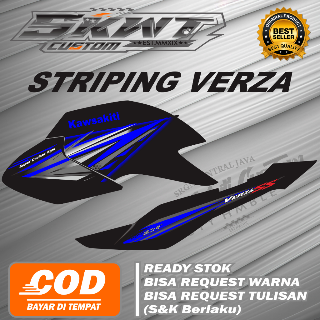 STRIPING STICKER LIS MOTOR HONDA VERZA VARIASI VERZA SS