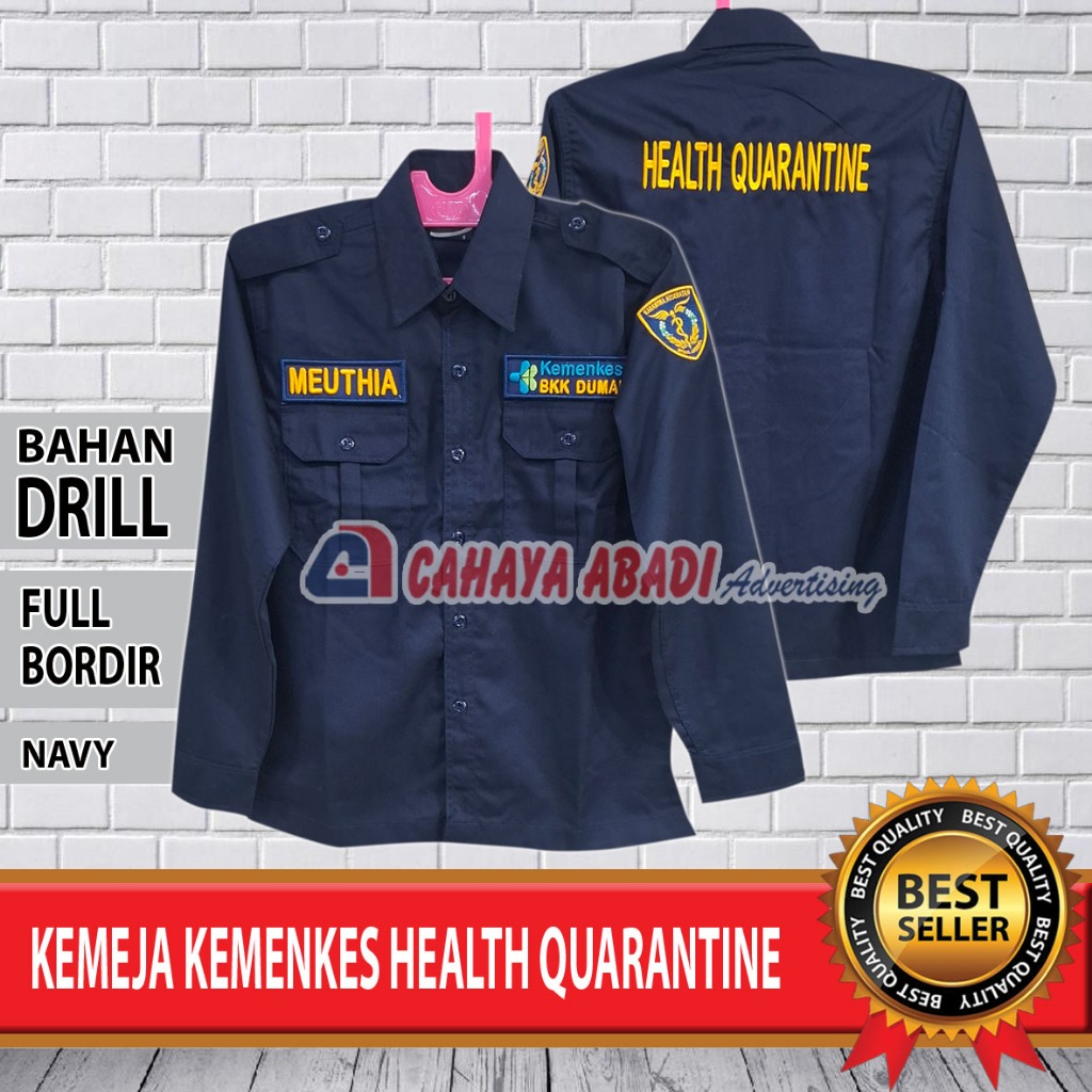 Kemeja KEMENKES Health Quarantine Karantina Kesehatan Baju KEMENKES Karantina Kesehatan