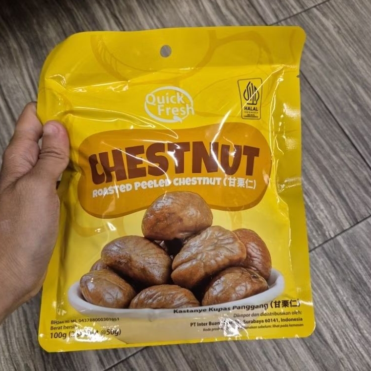 

Quick Fresh Chestnut kacang kupas panggang 100gr