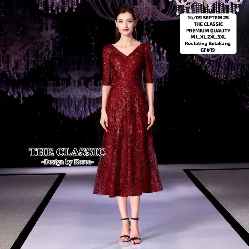 DRESS THE CLASSIC GAUN BROKAT PREMIUM KONDANGAN PESTA