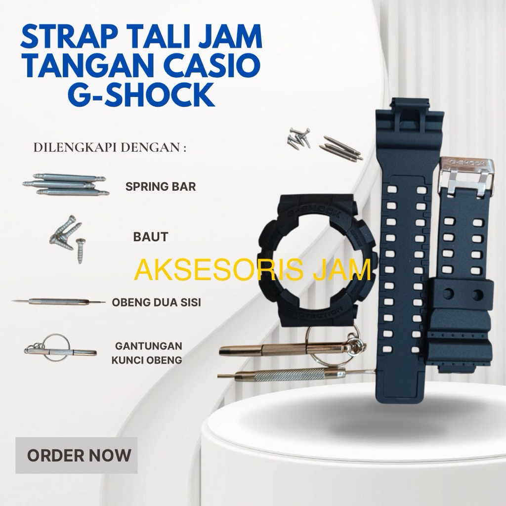 TALI RUBBER BAND BEZEL STRAP CASE GA100 GA110 GD100 GD120 GAX100 Bezel BESEL original Casio G-Shock 