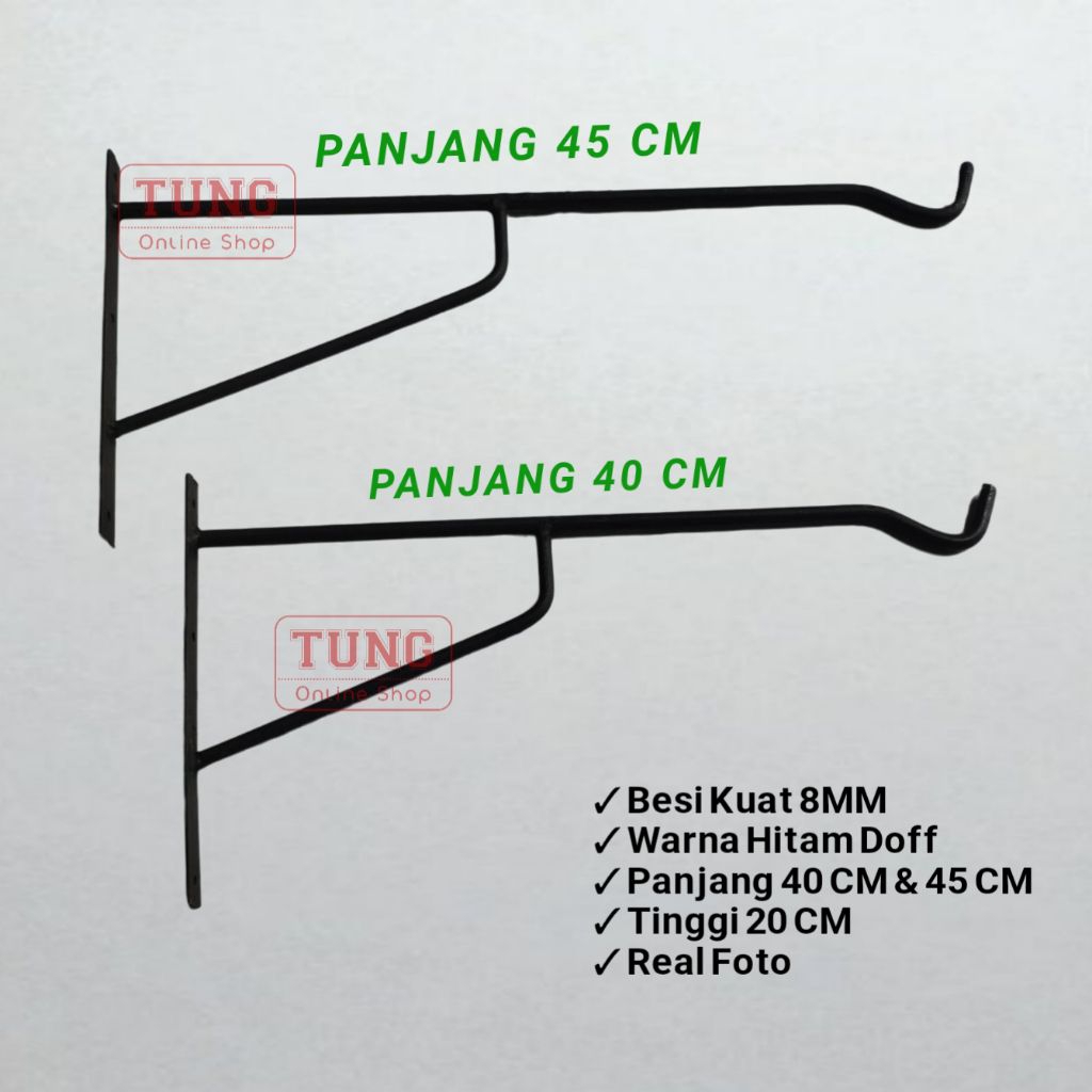 Promo Gantungan Cantolan Cantelan Centelan Sangkar Burung Kandang Manuk Besi Beton 8 MM KUAT TEBAL B