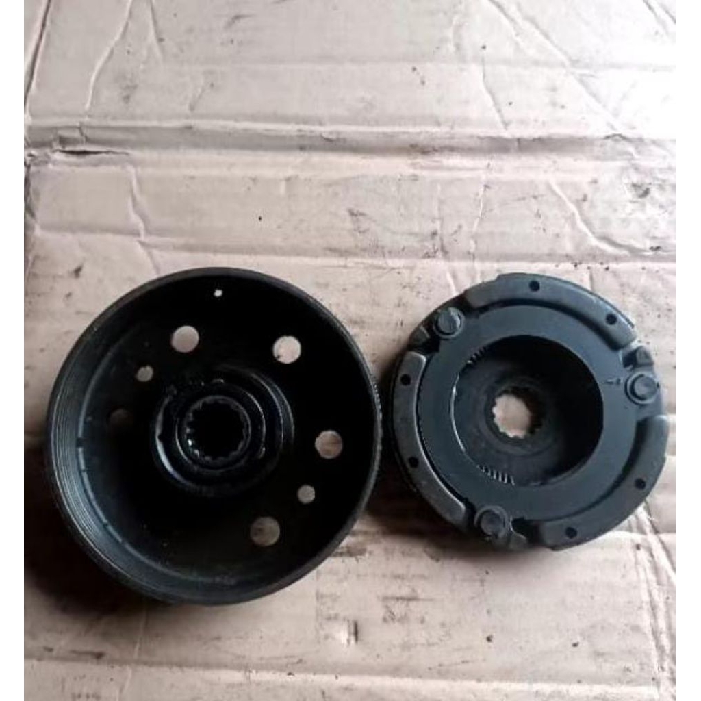 mangkok ganda lonceng ganda set kampas Yamaha Jupiter z Vega new original lepasan motor
