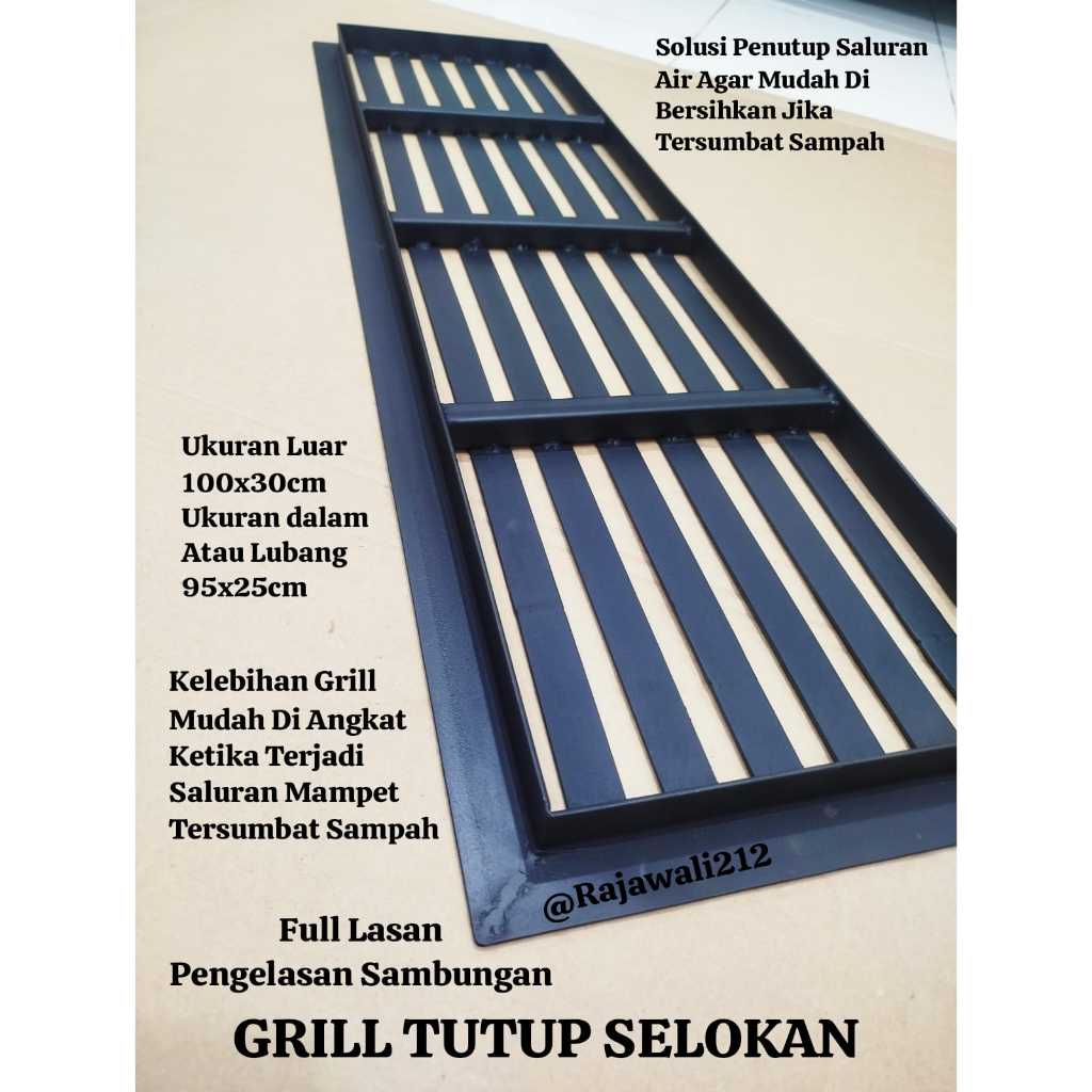 grill penutup got selokan air bahan besi / tutup selokan bahan besi