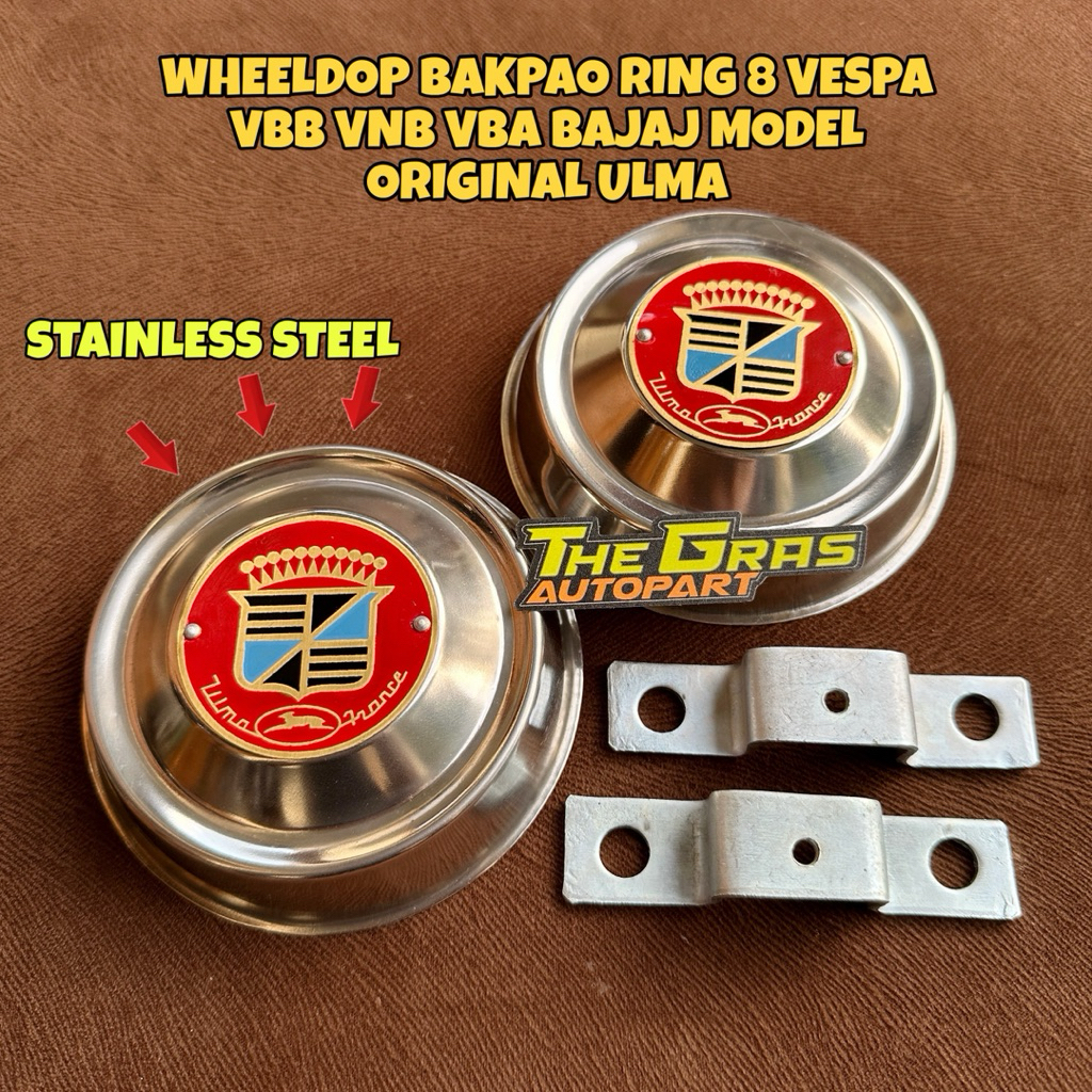 Wheeldop Wildop Wheldop Ring 8 Bakpao Vespa Vbb Vnb Vba Bajaj Ulma Stainless Steel