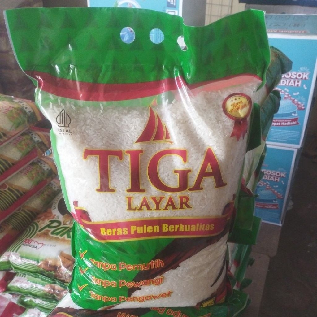 

Tiga layar beras 5kg