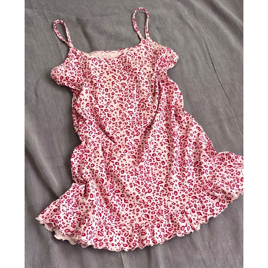 piyama dress leopard