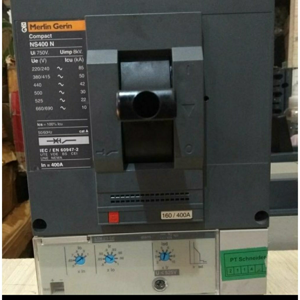 mccb ns400N 400A 3pole merlin gerlin NS400N 400A original
