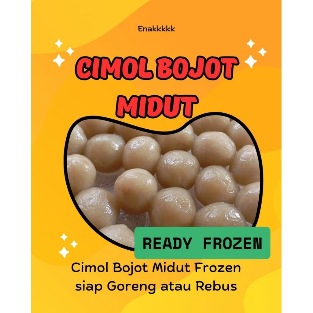 

Cimol Bojot Midut Frozen cocok untuk toping seblak dan bakso aci